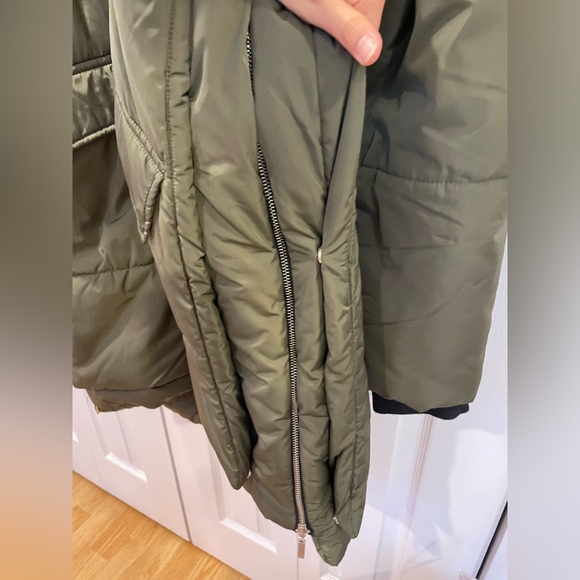 green long puffer jacket - Picture 6 of 11